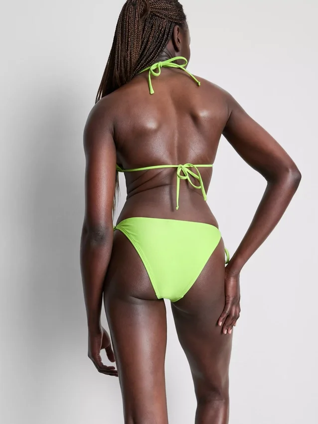Slip de bikini cu legături laterale și mărgele Slip de bikini cu legături laterale și mărgele