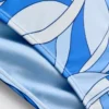 Slip de bikini cu model abstract în spirală