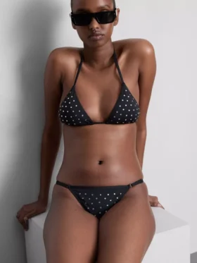 Slip de bikini cu strasuri