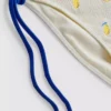 Slip de bikini texturat, de culoare lămâie, cu legături laterale