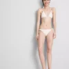 Slipuri de bikini cu imprimeu floral 3D și legături laterale