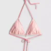 Sutien de bikini triunghiular cu imprimeu de stele de mare în dungi Sutien de bikini triunghiular cu imprimeu de stele de mare în dungi