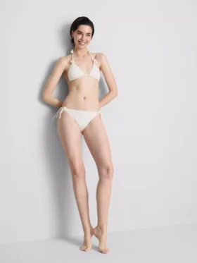 Sutien de bikini triunghiular cu imprimeu floral 3D