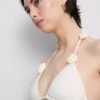 Sutien de bikini triunghiular cu imprimeu floral 3D