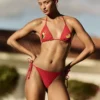 Sutien de bikini triunghiular cu model de tucan Sutien de bikini triunghiular cu model de tucan