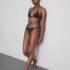 Sutien de bikini triunghiular cu strasuri Sutien de bikini triunghiular cu strasuri