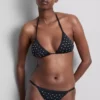 Sutien de bikini triunghiular cu strasuri Sutien de bikini triunghiular cu strasuri