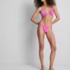 Sutien de bikini triunghiular cu volane strălucitoare