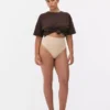 Tanga modelatoare fără cusături, cu talie înaltă