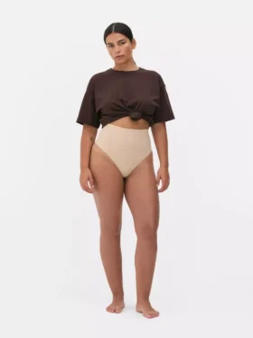 Tanga modelatoare fără cusături, cu talie înaltă