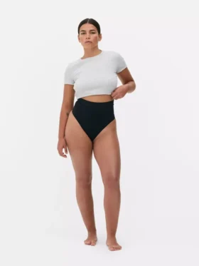 Tanga modelatoare fără cusături, cu talie înaltă