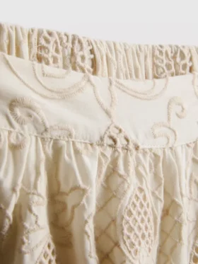 The Edit pantaloni scurți din bumbac broderie
