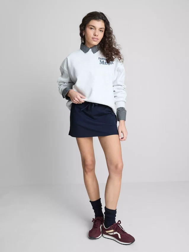 The Primark Scene | Fustă-pantalon în linie A, cu conținut ridicat de bumbac The Primark Scene | Fustă-pantalon în linie A, cu conținut ridicat de bumbac