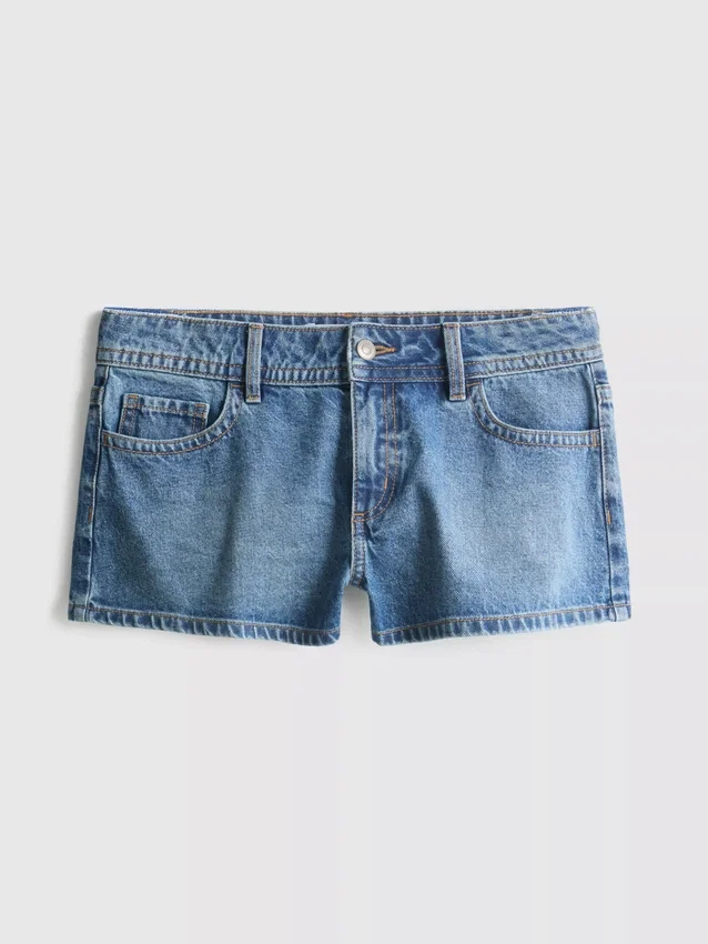 The Primark Scene | Pantaloni Scurți micro din denim de bumbac The Primark Scene | Pantaloni Scurți micro din denim de bumbac