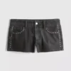 The Primark Scene | Pantaloni Scurți micro din denim de bumbac cu ținte The Primark Scene | Pantaloni Scurți micro din denim de bumbac cu ținte