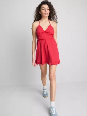 The Primark Scene | Rochie mini cu volane șifonate The Primark Scene | Rochie mini cu volane șifonate