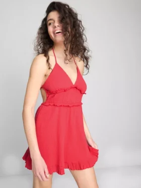 The Primark Scene | Rochie mini cu volane șifonate The Primark Scene | Rochie mini cu volane șifonate