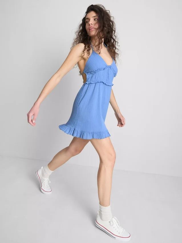 The Primark Scene | Rochie mini cu volane șifonate The Primark Scene | Rochie mini cu volane șifonate