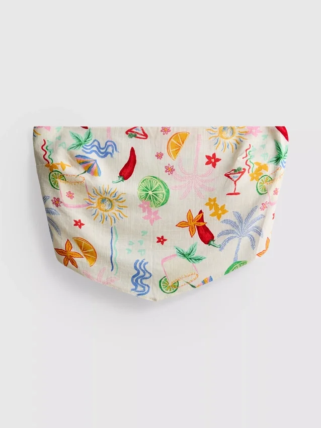 The Primark Scene | Top bandeau curbat cu imprimeu The Primark Scene | Top bandeau curbat cu imprimeu