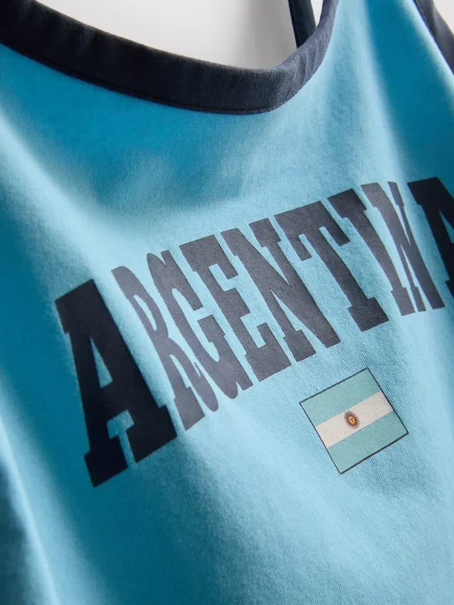 The Primark Scene | Top cami din bumbac „Rich Argentina” The Primark Scene | Top cami din bumbac „Rich Argentina”