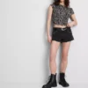 The Primark Scene | Top scurt, transparent, cu umerii goi
