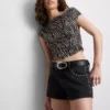 The Primark Scene | Top scurt, transparent, cu umerii goi