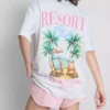 The Primark Scene | Tricou oversized din bumbac, stil resort