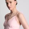 Top babydoll cu decolteu în V