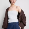 Top bandeau cu conținut ridicat de bumbac