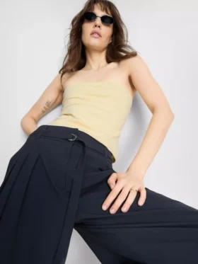 Top bandeau cu conținut ridicat de bumbac