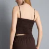 Top bandeau cu tiv în formă de batistă