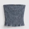 Top bandeau cu volane în carouri de la Paula Echevarría Top bandeau cu volane în carouri de la Paula Echevarría