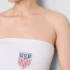 Top bandeau din bumbac cu imprimeu „Usa soccer” Top bandeau din bumbac cu imprimeu „Usa soccer”
