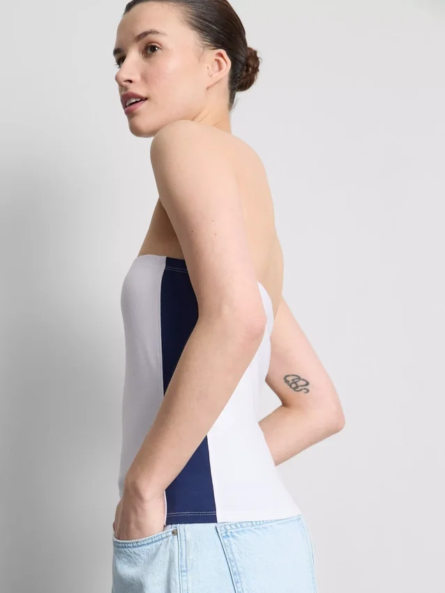 Top bandeau din bumbac cu imprimeu „Usa soccer” Top bandeau din bumbac cu imprimeu „Usa soccer”