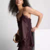 Top cami cu dantelă satinată Paula Echevarría Top cami cu dantelă satinată Paula Echevarría