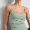 Top cami elastic, cu conținut ridicat de bumbac Top cami elastic, cu conținut ridicat de bumbac