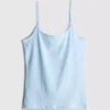 Top cami elastic, cu conținut ridicat de bumbac Top cami elastic, cu conținut ridicat de bumbac