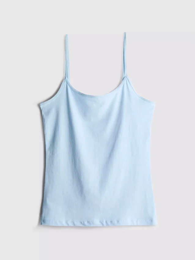 Top cami elastic, cu conținut ridicat de bumbac Top cami elastic, cu conținut ridicat de bumbac