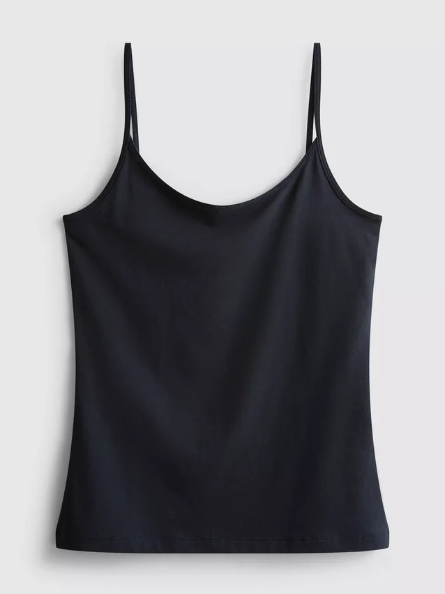 Top cami elastic, cu conținut ridicat de bumbac Top cami elastic, cu conținut ridicat de bumbac