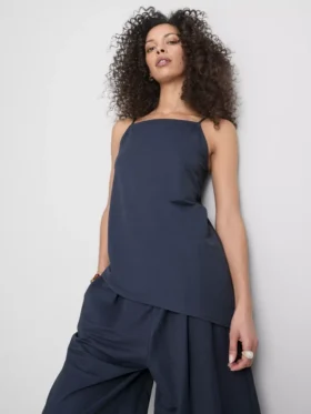 Top cami lung, texturat