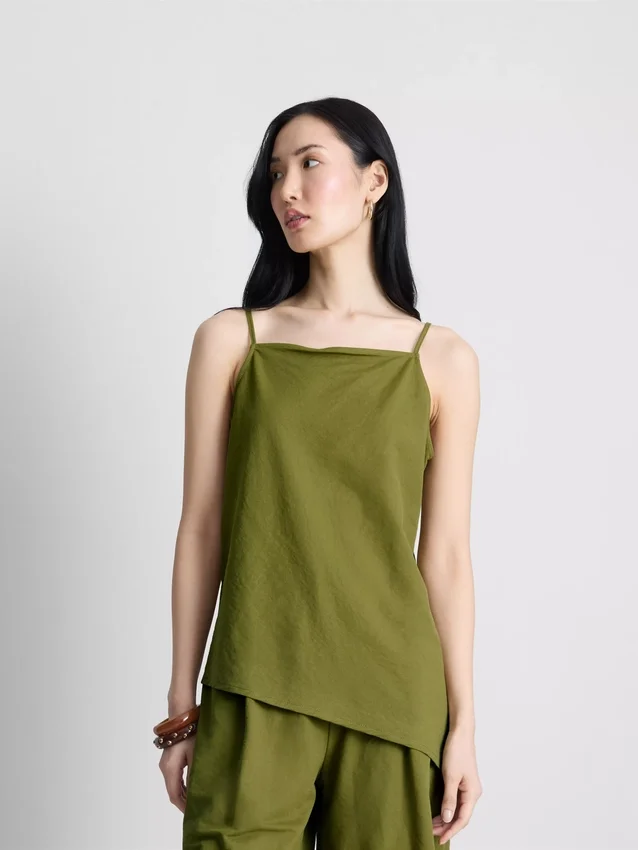 Top cami lung, texturat Top cami lung, texturat