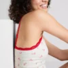 Top cami scurt, fără cusături, cu imprimeu
