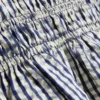 Top cu bretele subțiri, peplum și imprimeu gingham plisat