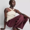 Top cu gât halter și model stea de mare Top cu gât halter și model stea de mare