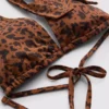 Top de bikini cu gât halter cu imprimeu leopard de la Paula Echevarría Top de bikini cu gât halter cu imprimeu leopard de la Paula Echevarría