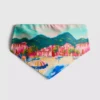 Top de bikini cu imprimeu pitoresc în stil bandană Top de bikini cu imprimeu pitoresc în stil bandană