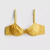 Top de bikini cu sârmă, decolteu în formă de inimă și imprimeu cu buline Top de bikini cu sârmă, decolteu în formă de inimă și imprimeu cu buline