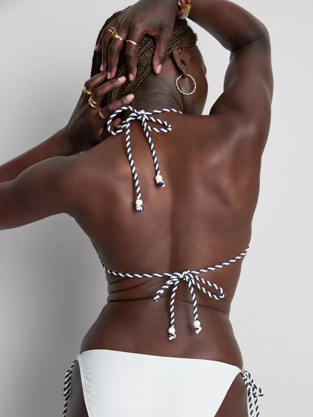Top de bikini triunghiular brodat Dolce Top de bikini triunghiular brodat Dolce