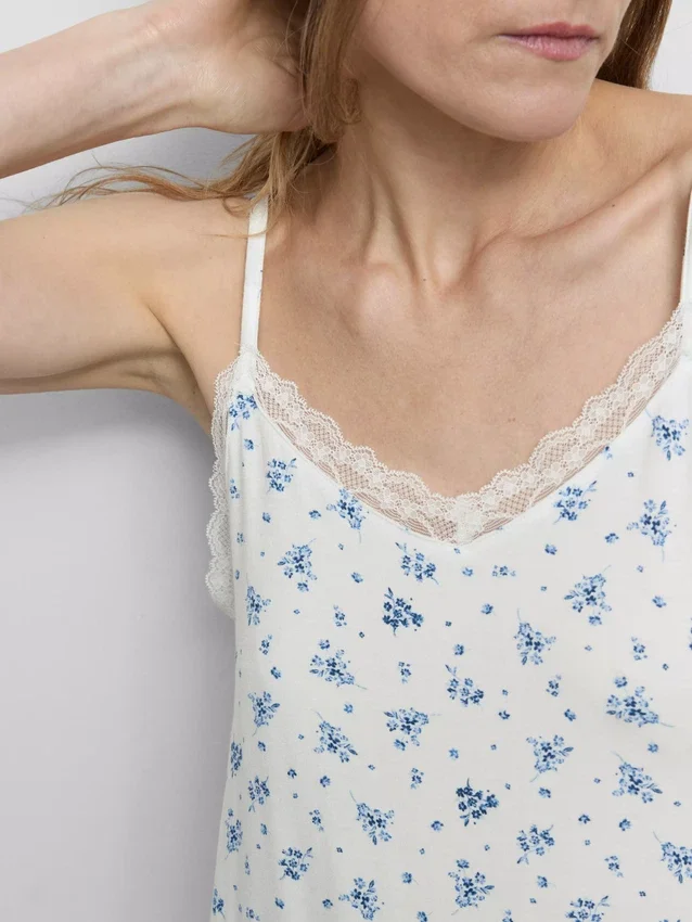 Top de pijama cu conținut ridicat de modal Top de pijama cu conținut ridicat de modal