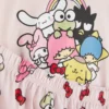 Top de pijama cu imprimeu Hello Kitty și prietenii